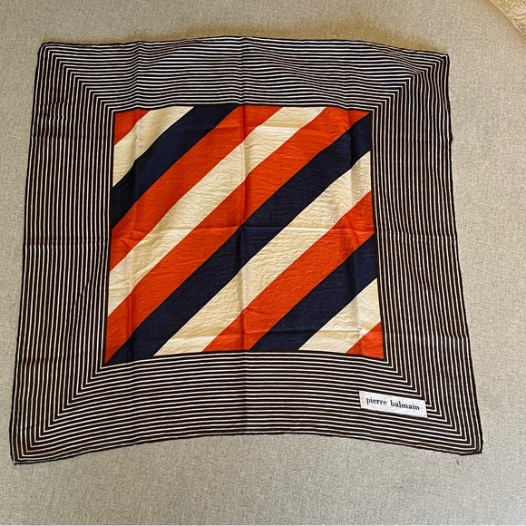 PIERRE BALMAIN Vintage Cotton Scarf - Picture 3 of 6